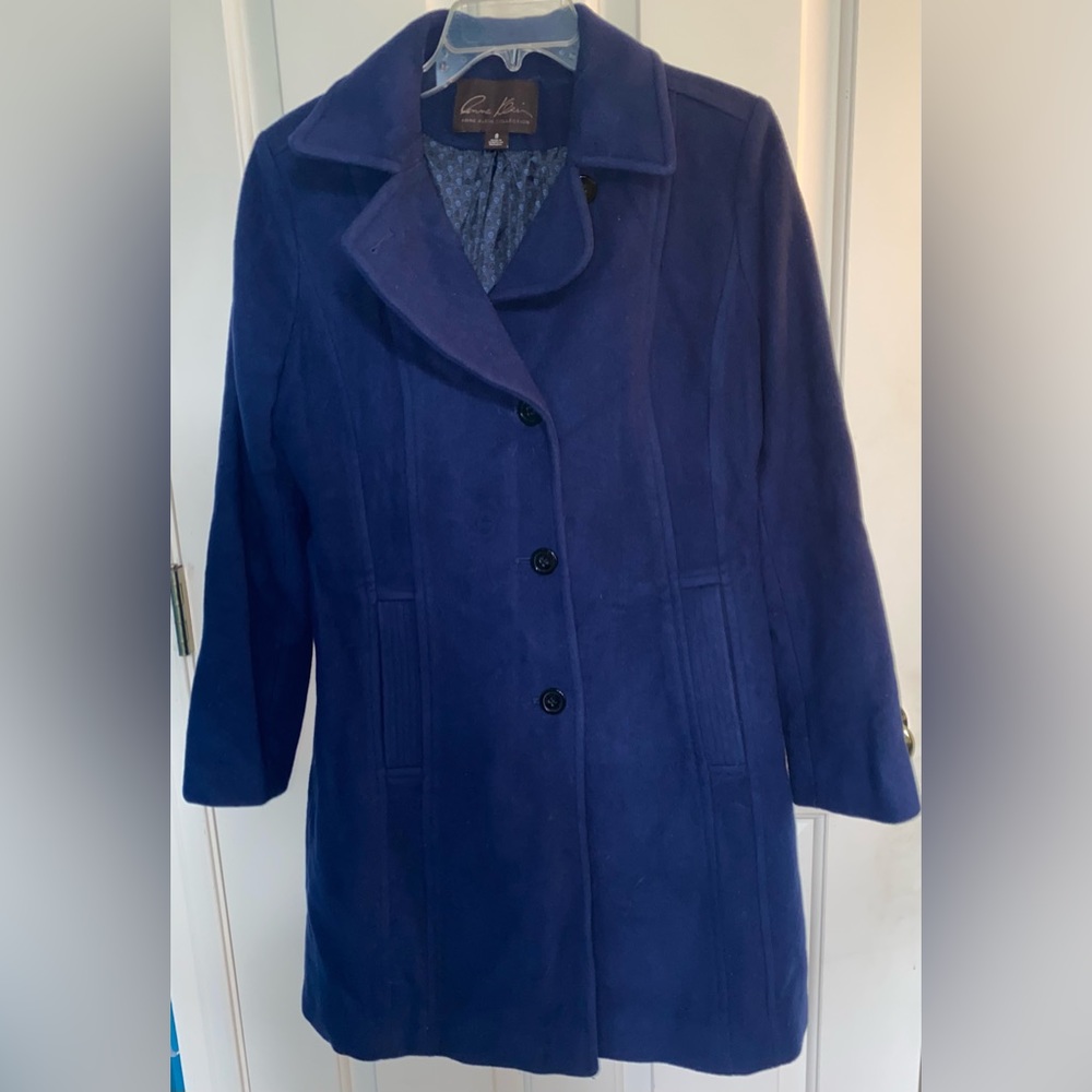 Anne Klein Royal Blue Peacoat